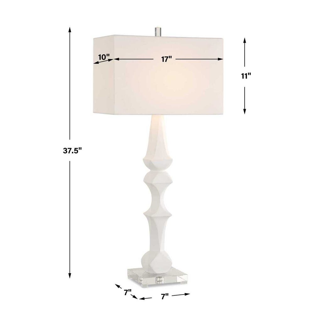 Uttermost Mayme 17" White Table Lamp