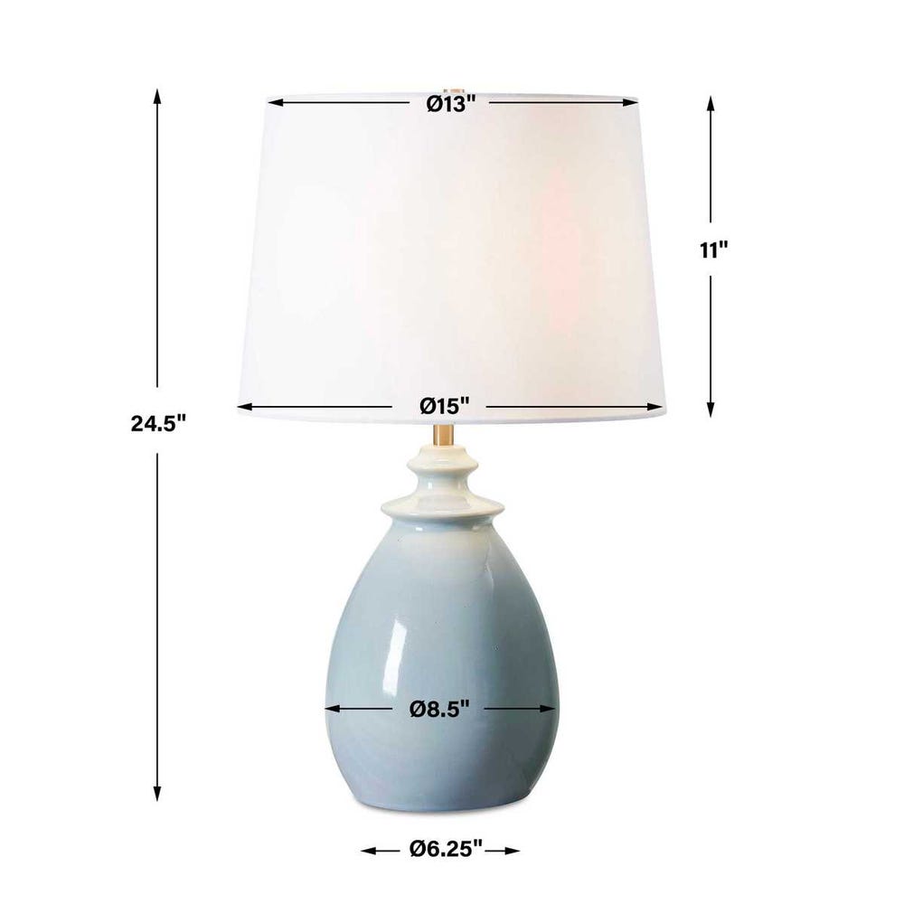 Uttermost Lorene Light Blue Table Lamp