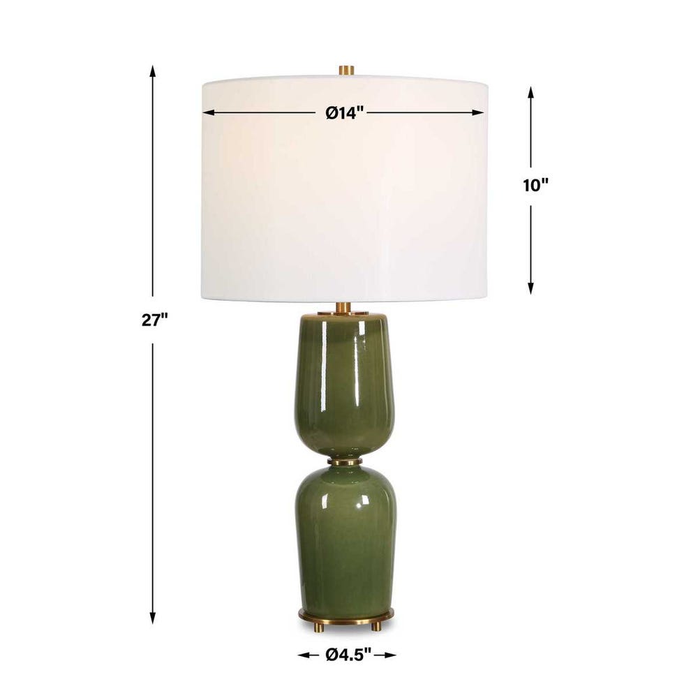 Uttermost Meyer Green Table Lamp