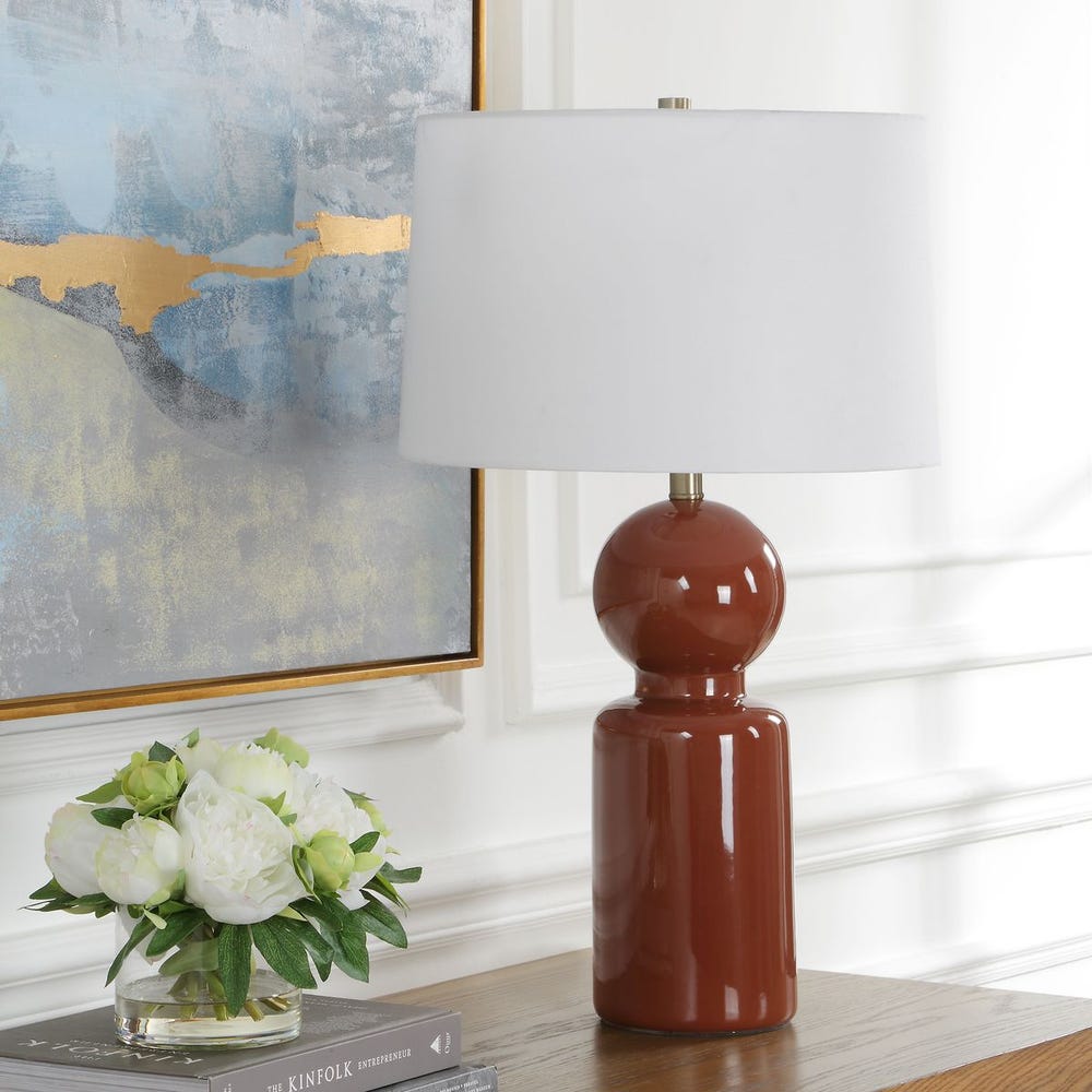 Uttermost Marco Sienna Glaze Table Lamp