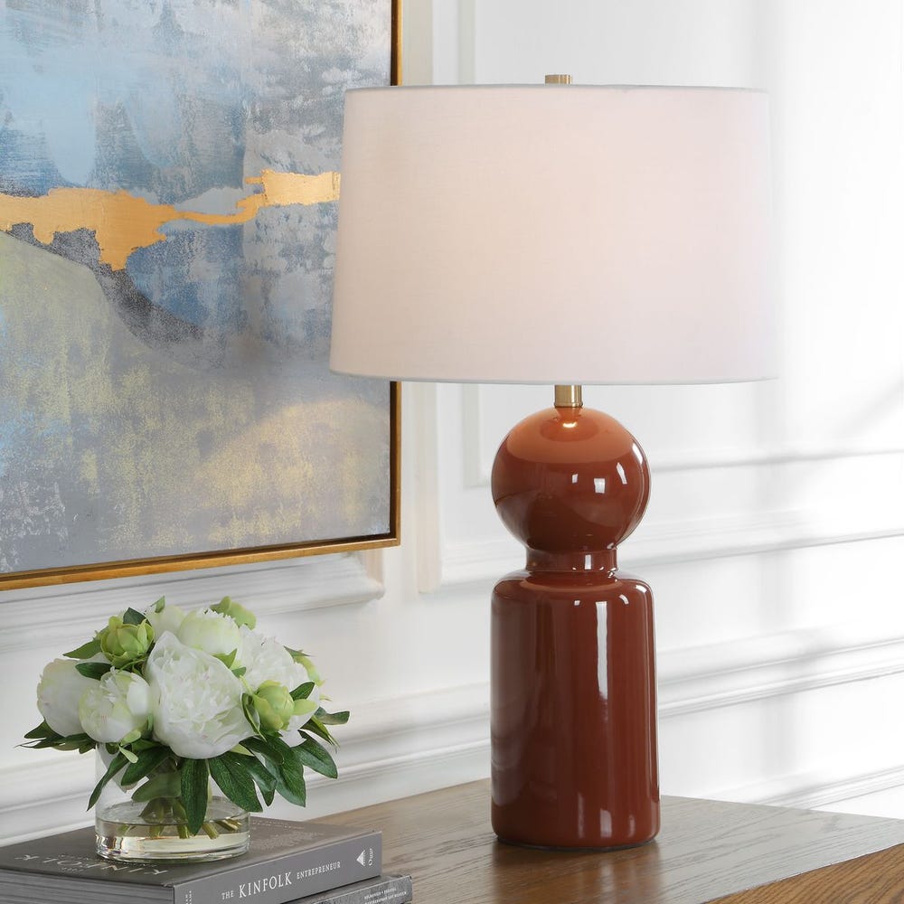 Uttermost Marco Sienna Glaze Table Lamp