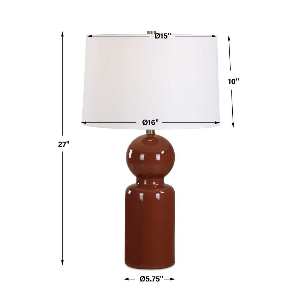 Uttermost Marco Sienna Glaze Table Lamp