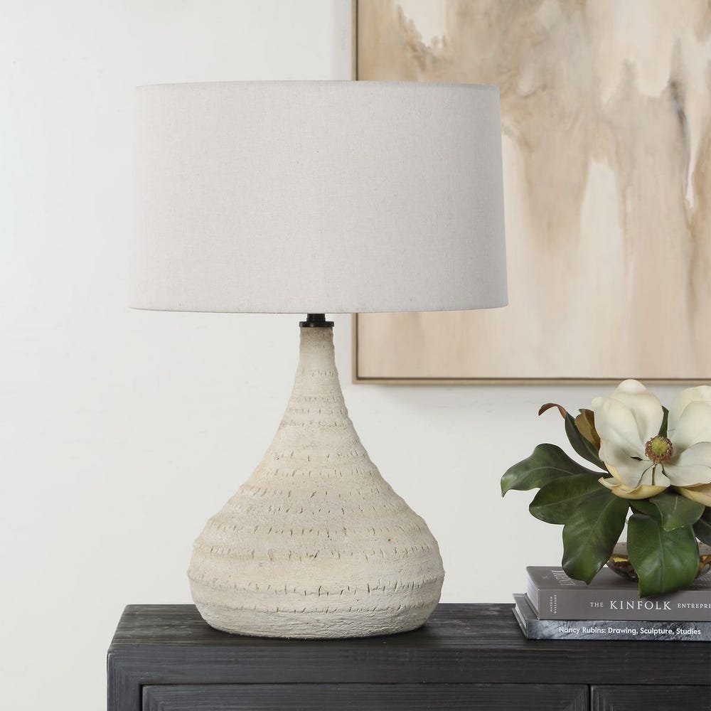 Uttermost Olsen Indoor-Outdoor White Table Lamp