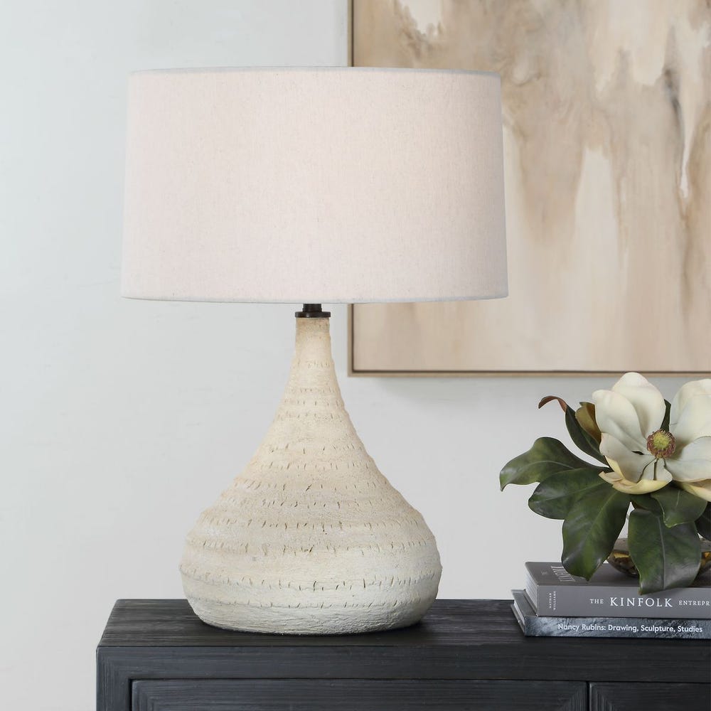 Uttermost Olsen Indoor-Outdoor White Table Lamp
