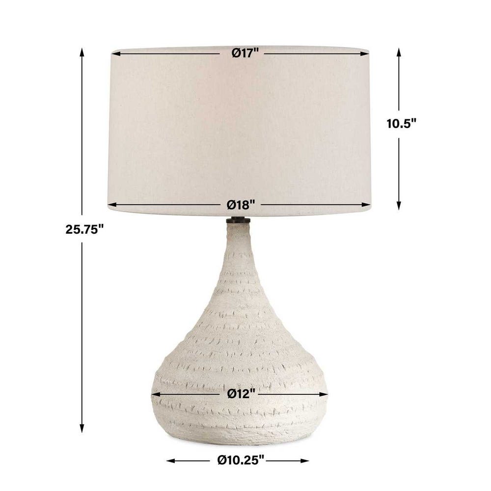 Uttermost Olsen Indoor-Outdoor White Table Lamp
