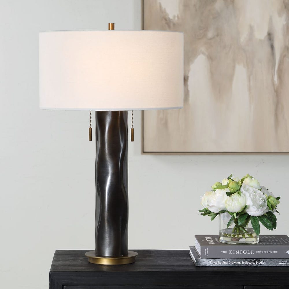 Uttermost Carmine Dark Bronze Table Lamp