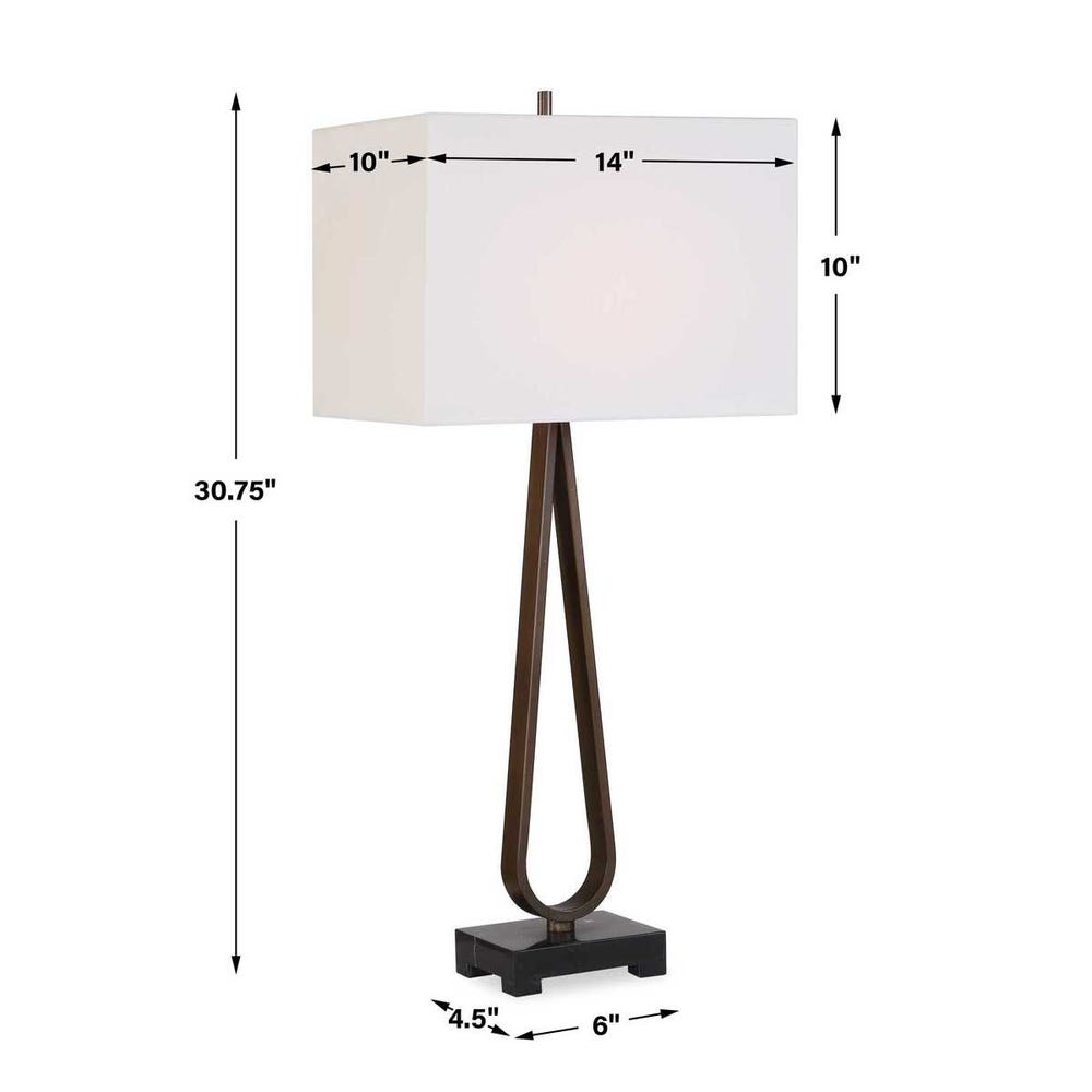 Uttermost Galloway Dark Bronze Table Lamp