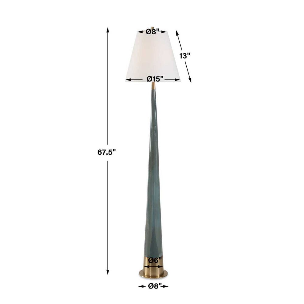 Uttermost Riccardi Blue Floor Lamp