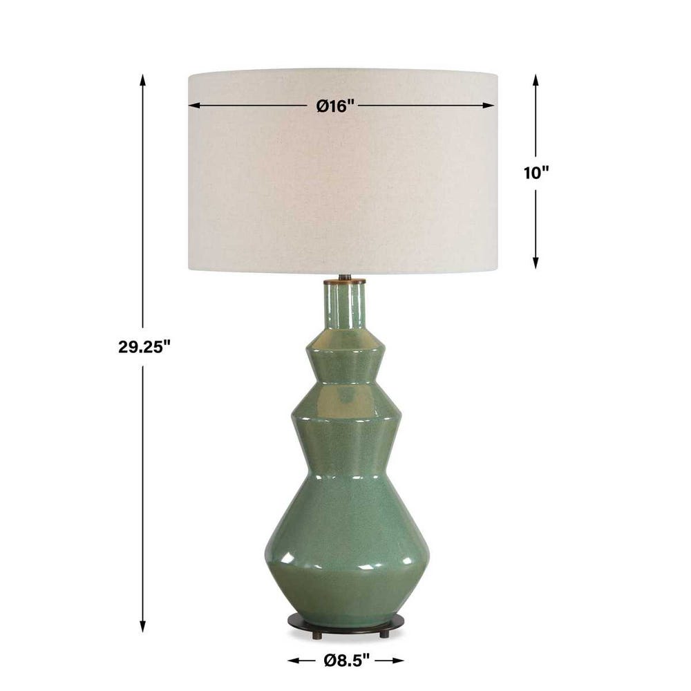 Uttermost Kitley Sage Green Table Lamp
