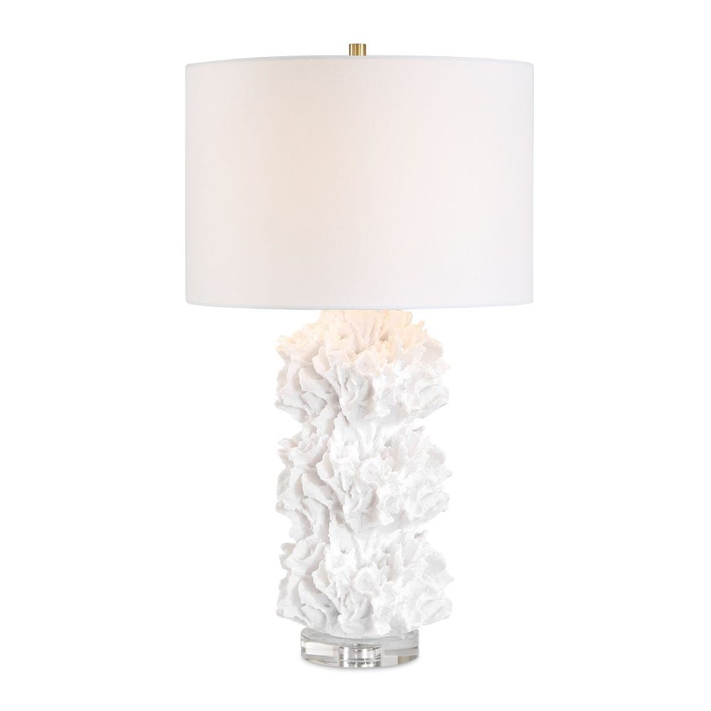Uttermost Cambre White Coral Table Lamp