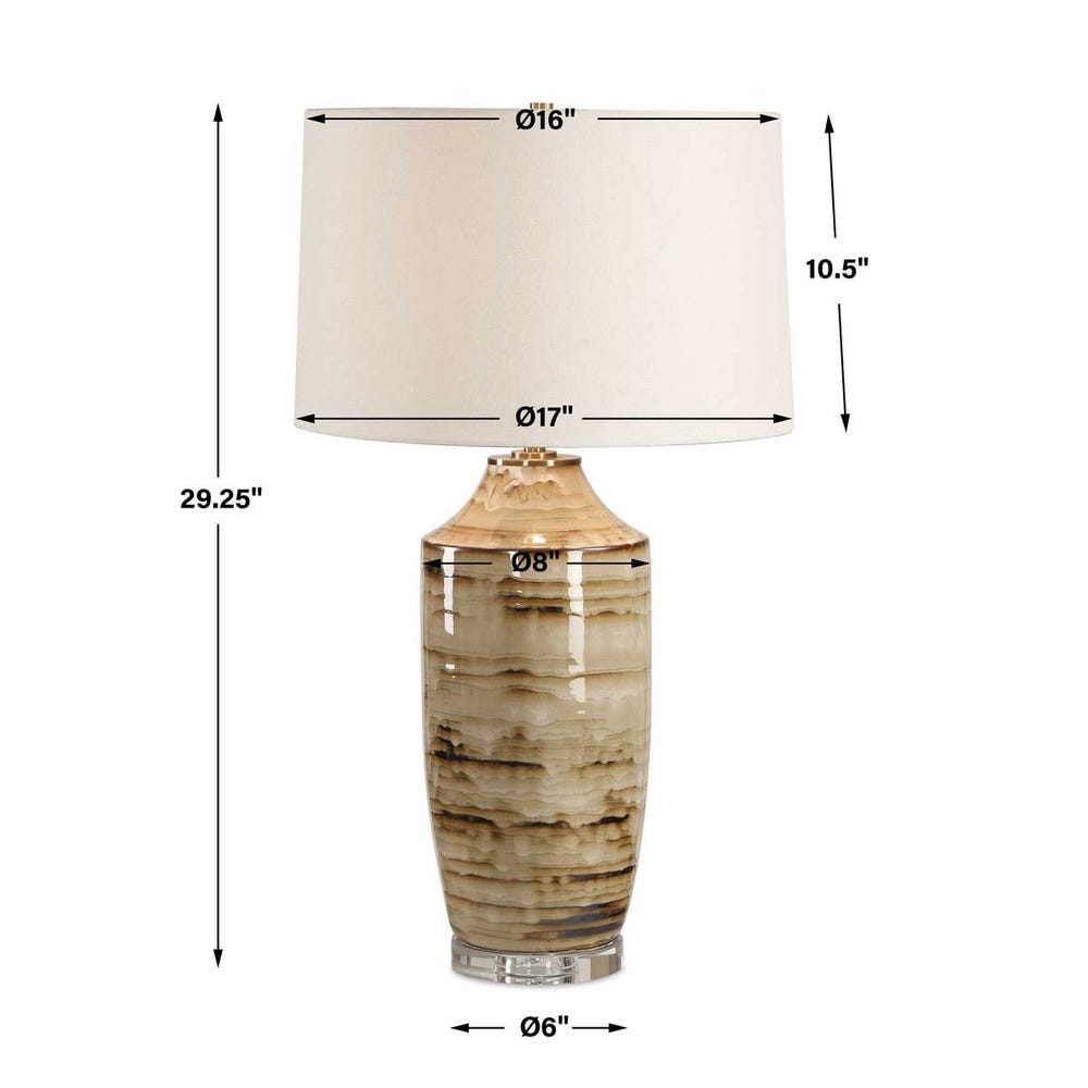 Uttermost Schneider Glazed Table Lamp