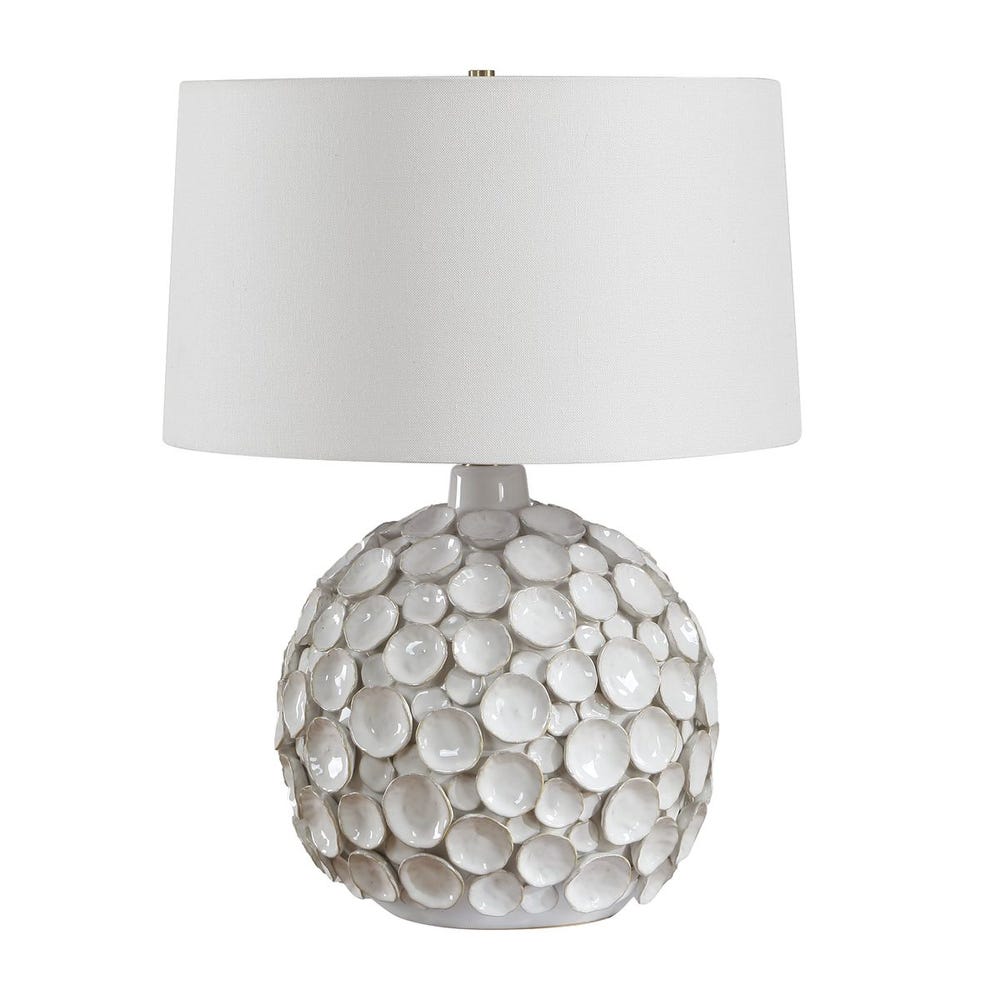 Uttermost Hartley White Petal Table Lamp