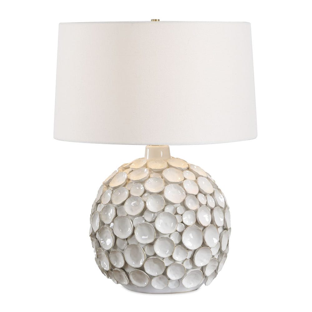 Uttermost Hartley White Petal Table Lamp