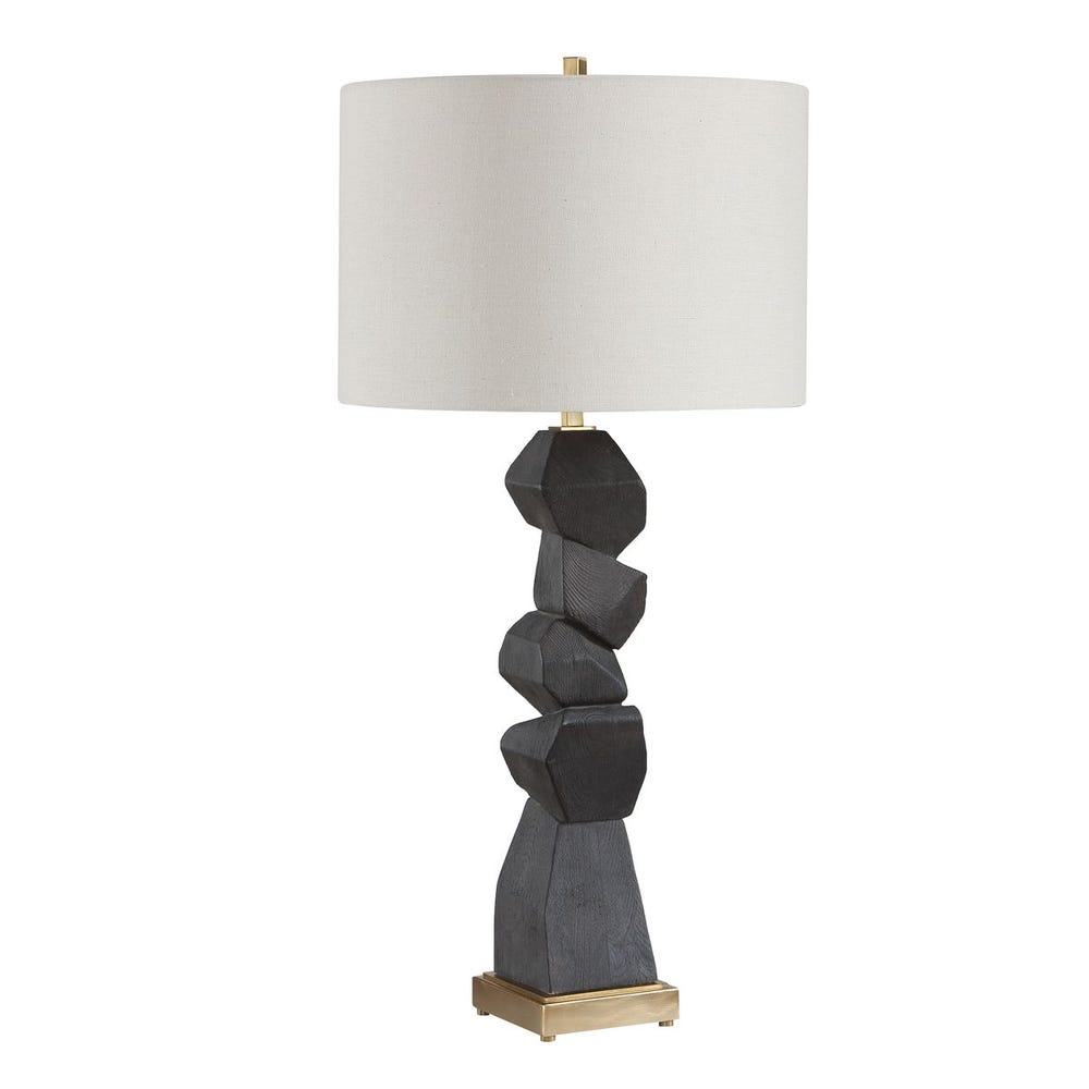 Uttermost Demelo Stacked Wood Table Lamp