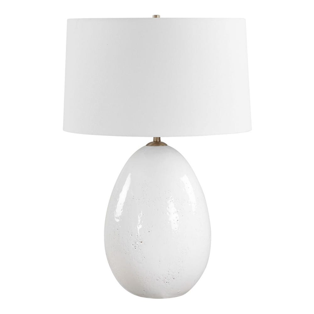 Uttermost Avery White Glaze Table Lamp