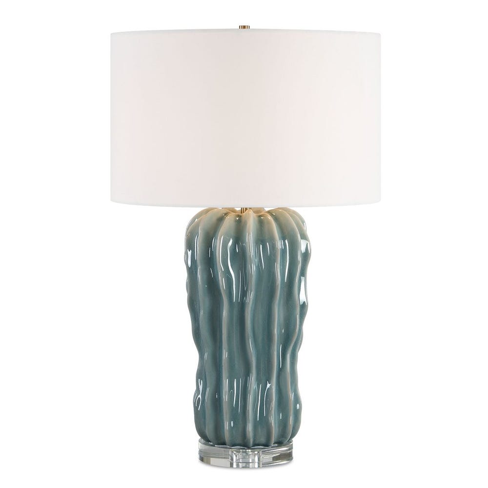 Uttermost Niese Light Blue Glaze Table Lamp