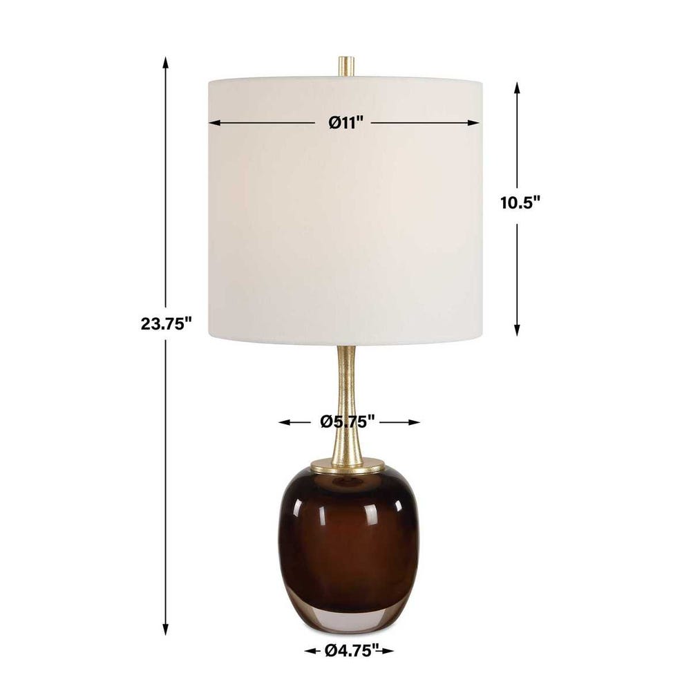 Uttermost Vannett Dark Amber Table Lamp