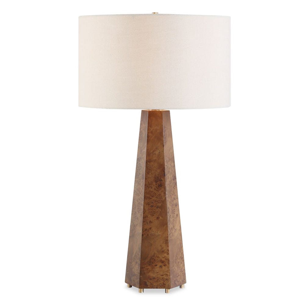 Uttermost McCaffrey Tapered Burl Table Lamp