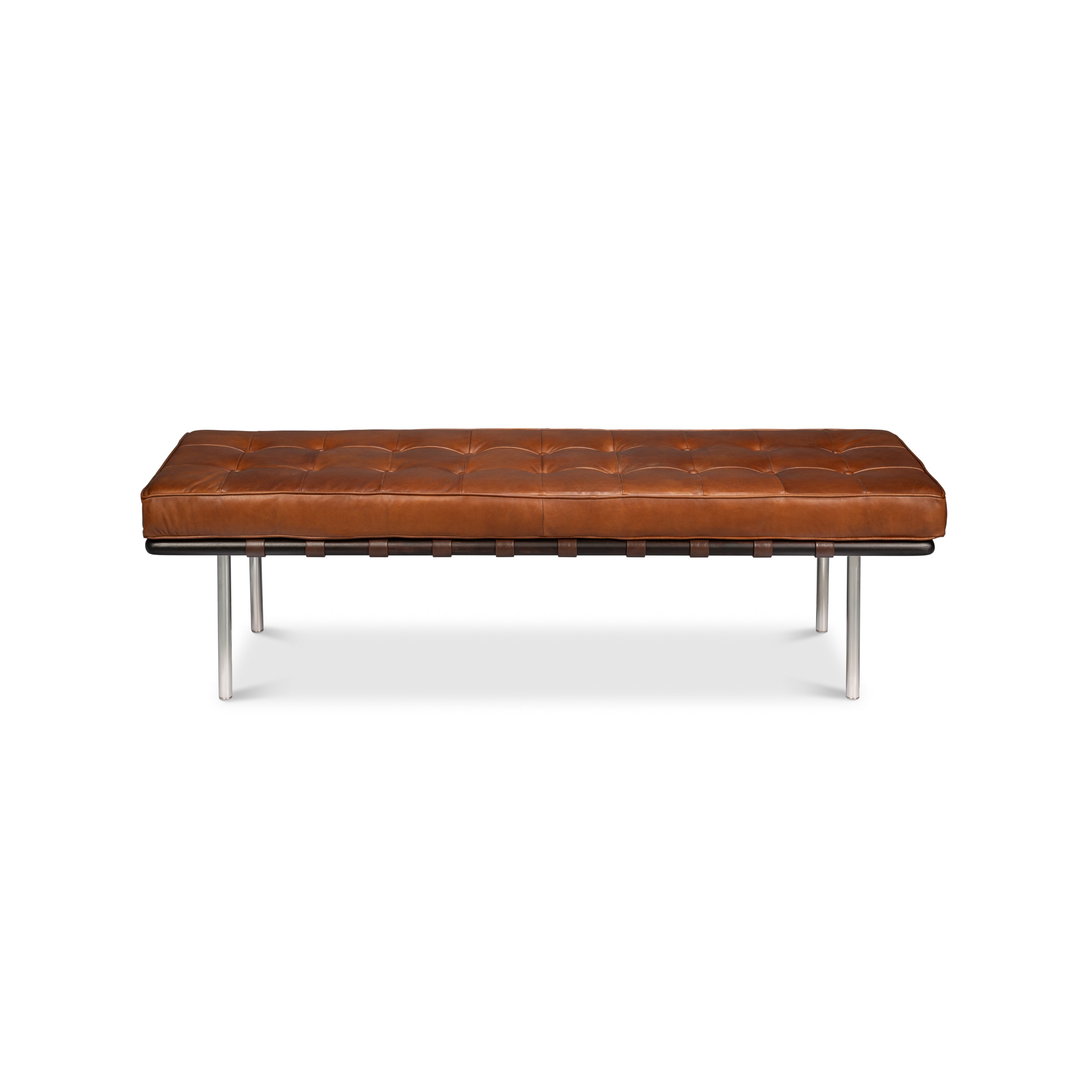 Prince Albert Bench - Vintage Havana Leather