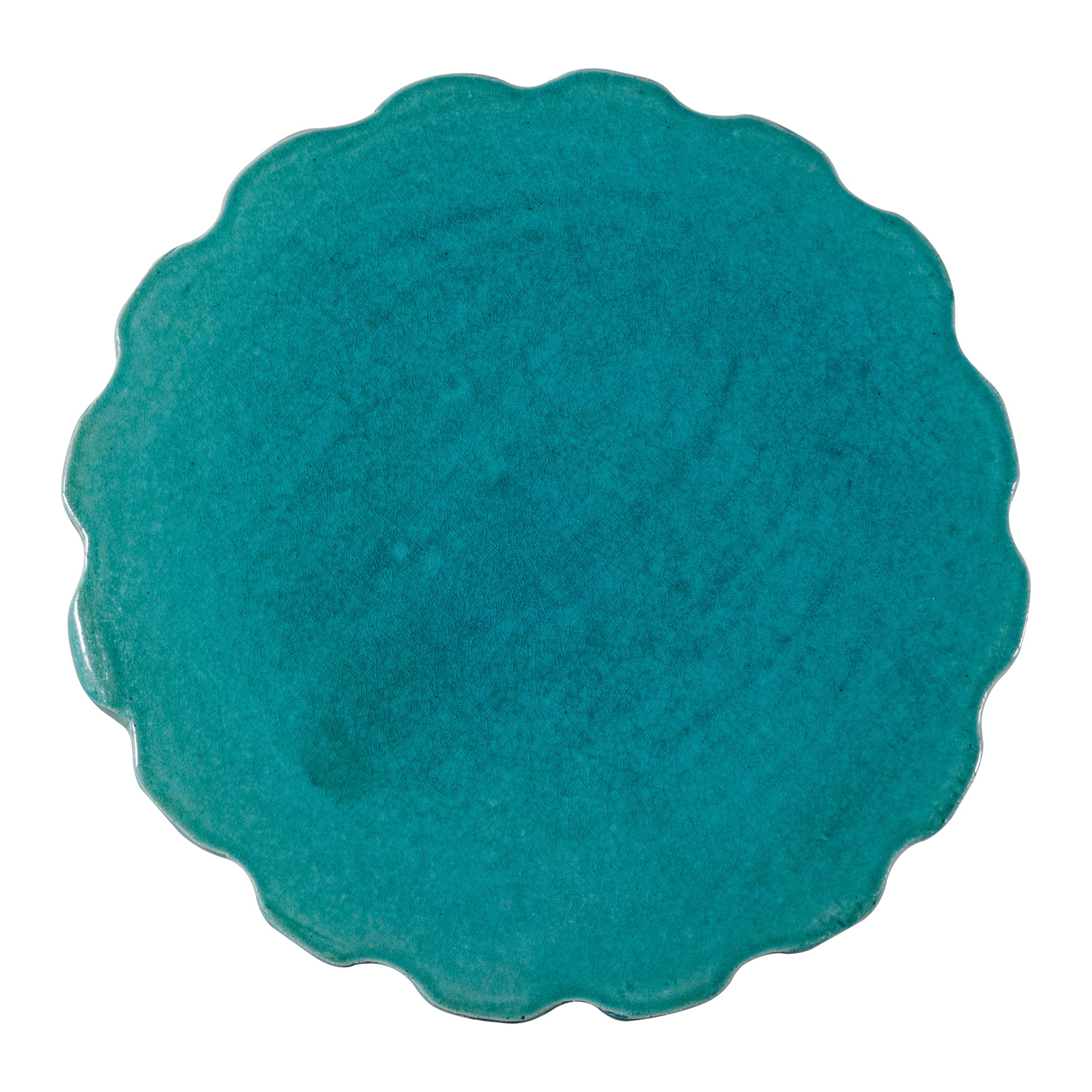Scallop Ceramic Stool