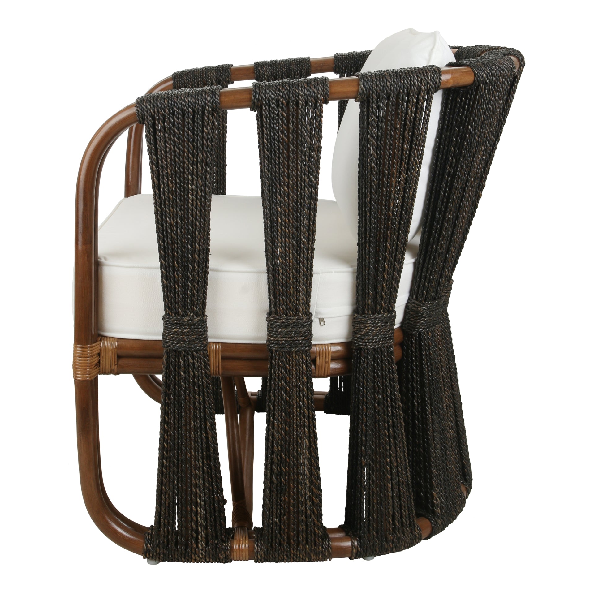 Shanaya Rattan Accent Arm Chair with Abaca