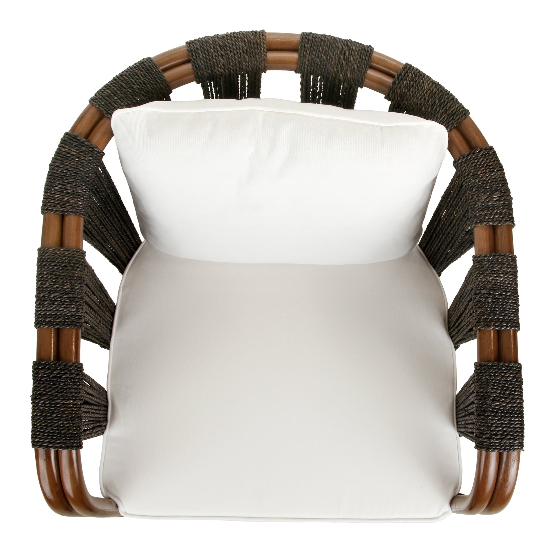 Shanaya Rattan Accent Arm Chair with Abaca