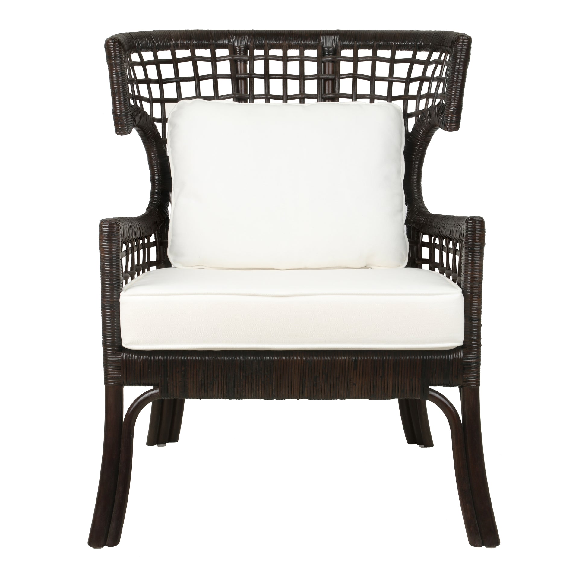 Zelma Rattan Accent Arm Chair