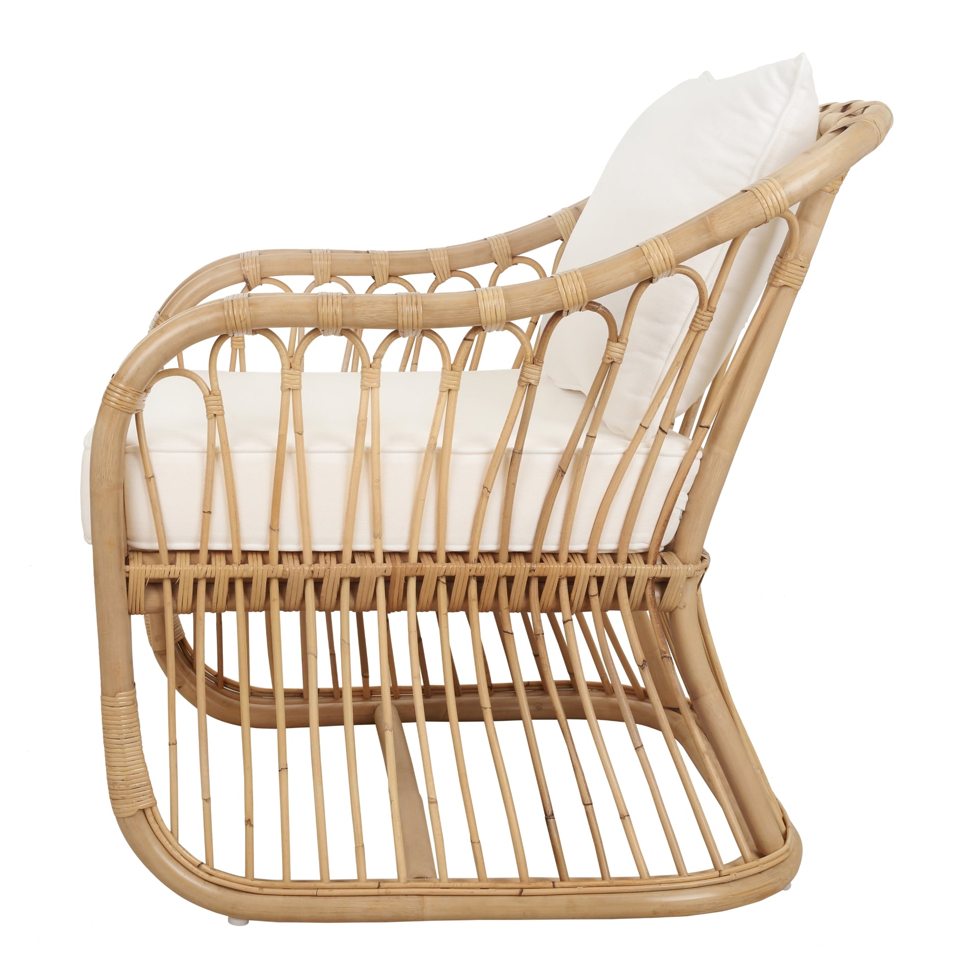 Maeva Rattan Accent Arm Chair - Natural Wheat