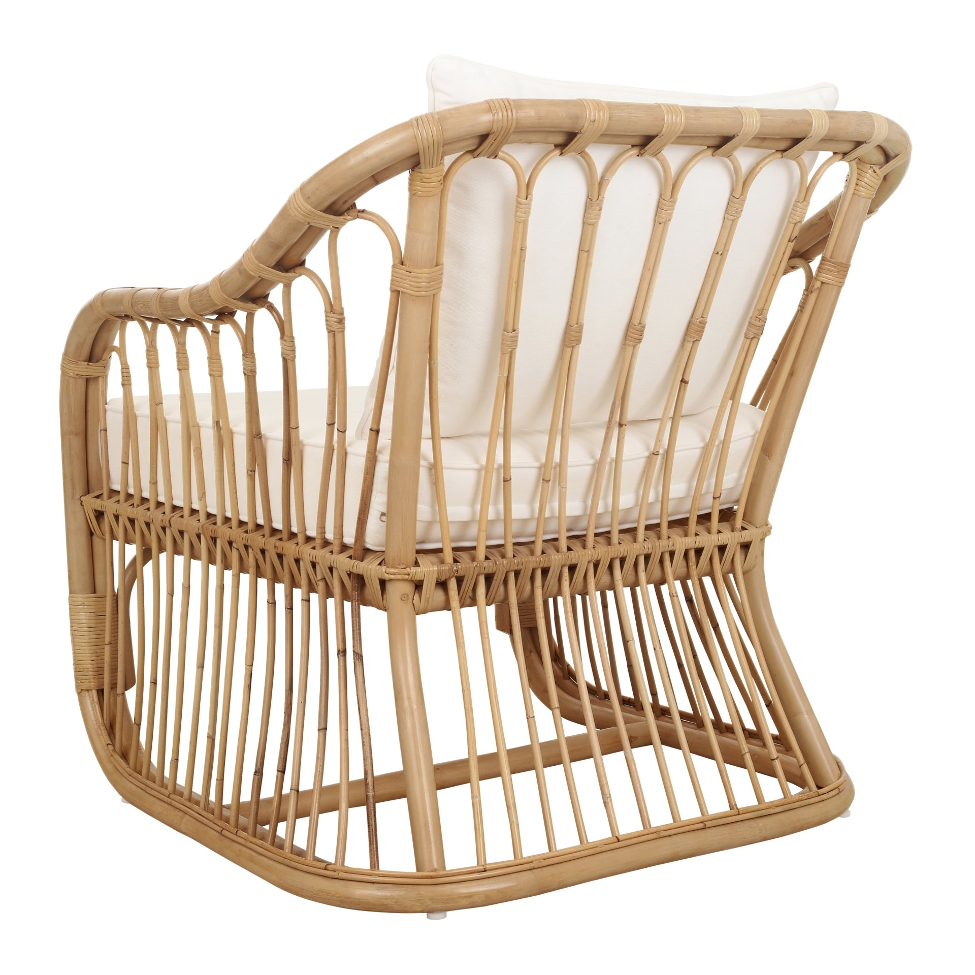 Maeva Rattan Accent Arm Chair - Natural Wheat