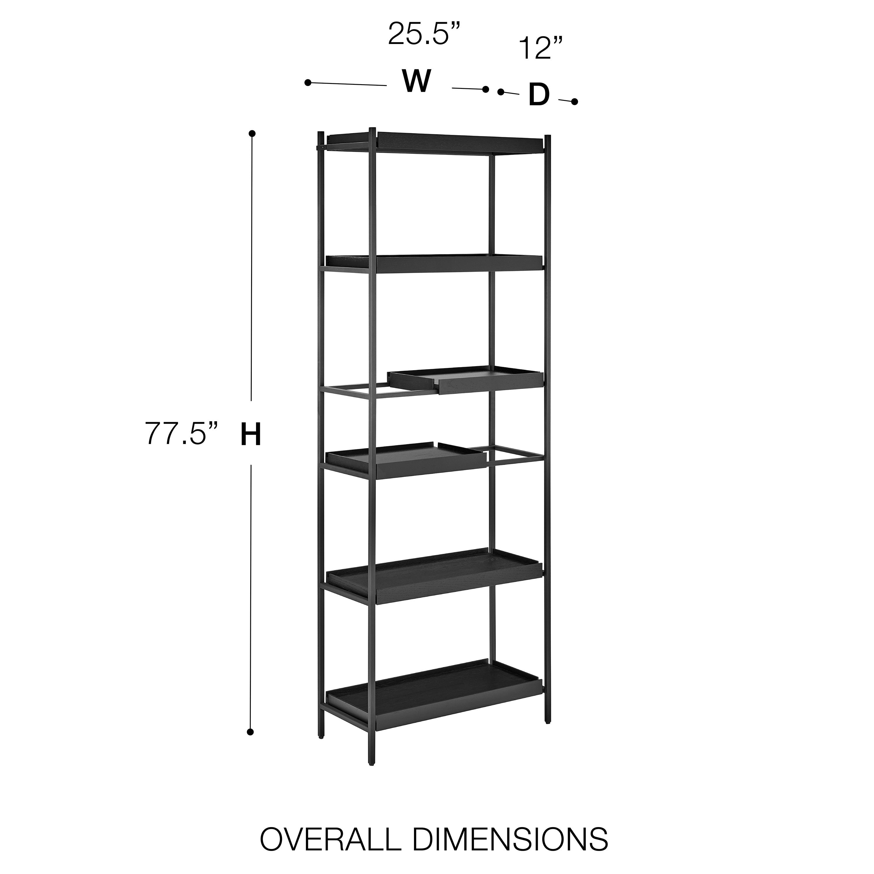 Kumla 6-Tier Shelving Unit