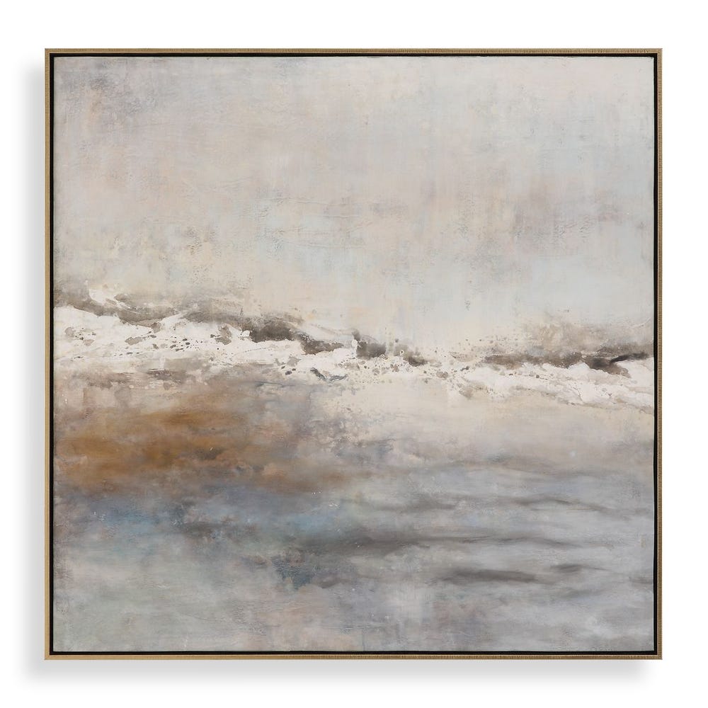 Uttermost Storm Clouds Abstract Hand Painted Art