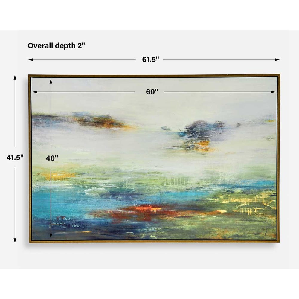 Uttermost Textured Land Framed Landscape Art