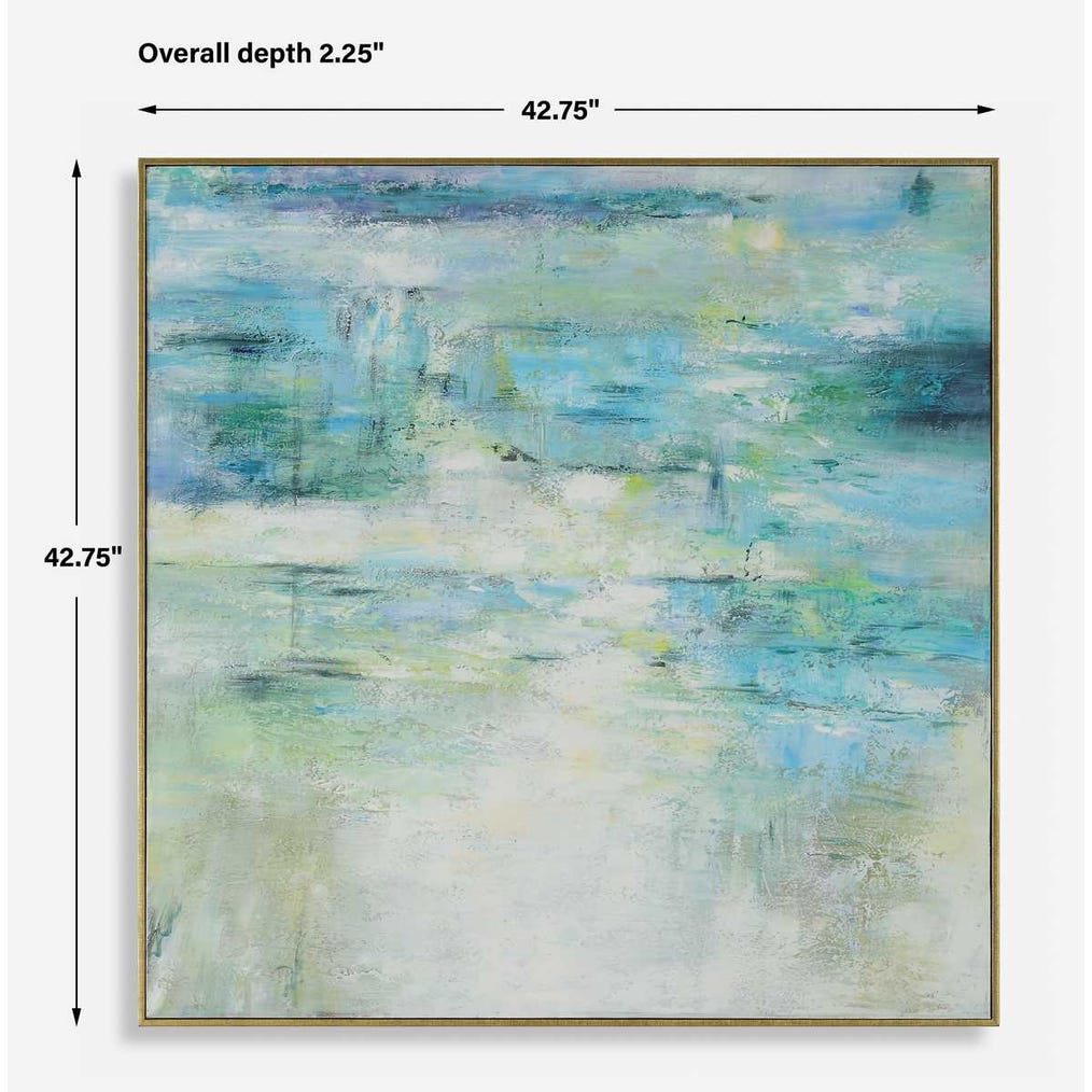 Uttermost Blissful Hand Painted Abstract Art
