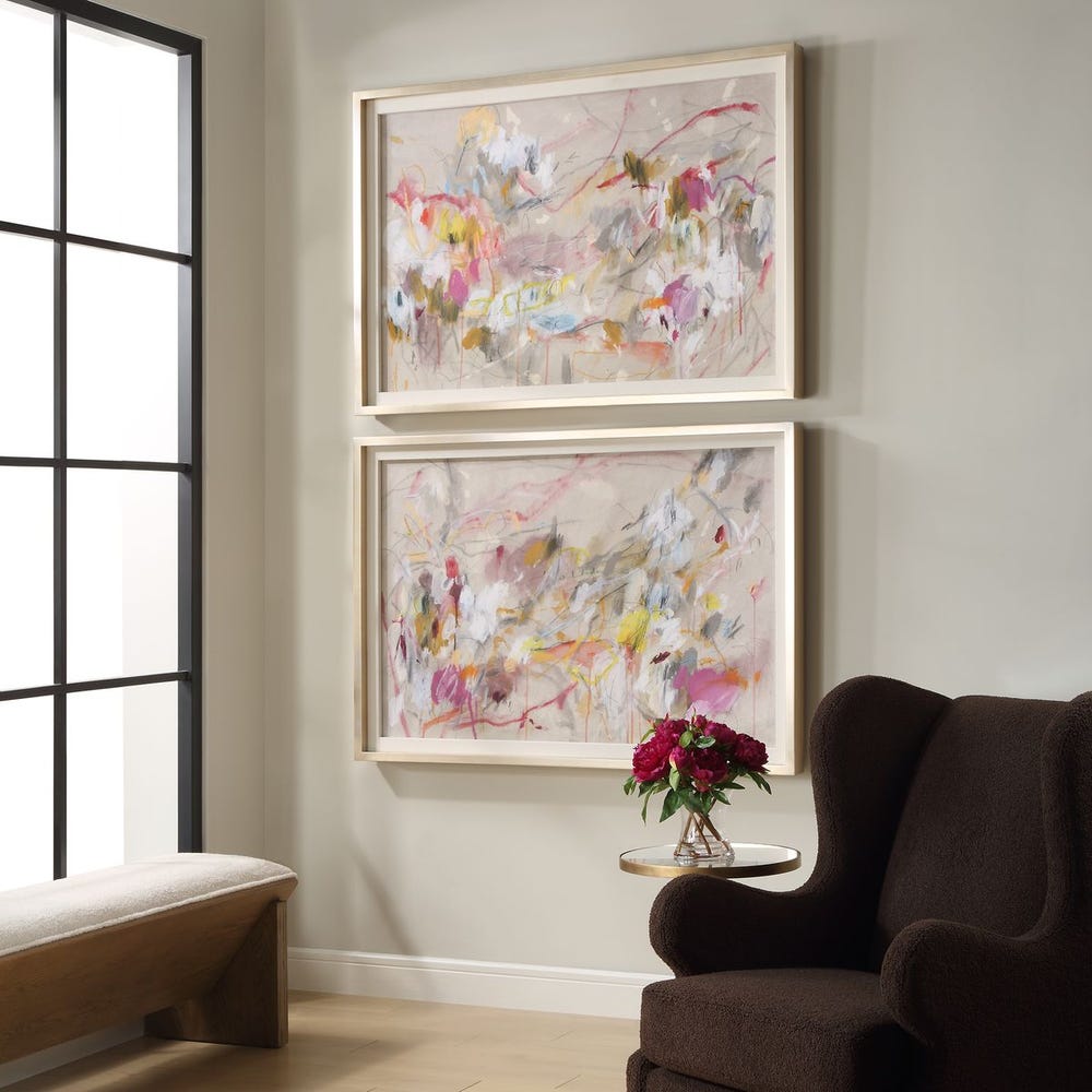 Uttermost Metropolitan Rush Abstract Prints - Set of 2