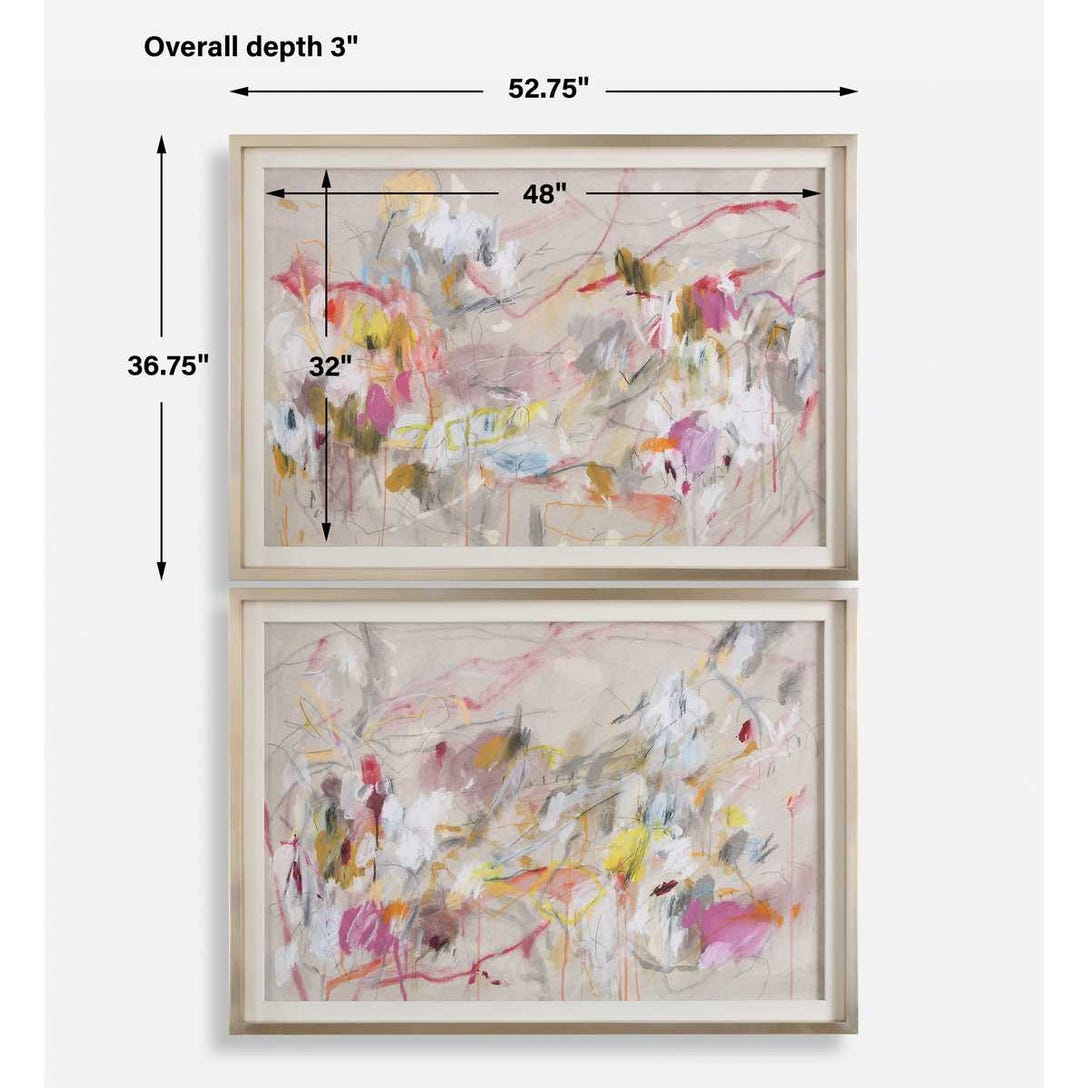 Uttermost Metropolitan Rush Abstract Prints - Set of 2