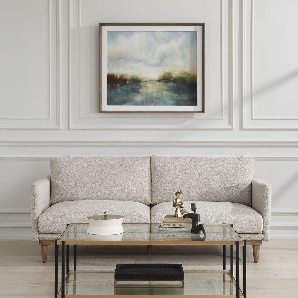 Uttermost Blue Reverie Framed Abstract Lake Print