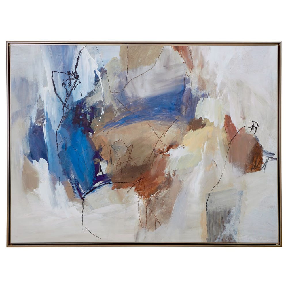 Uttermost Subtle Nuances Framed Abstract Art