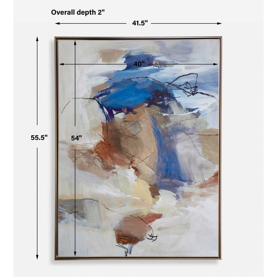 Uttermost Subtle Nuances Framed Abstract Art