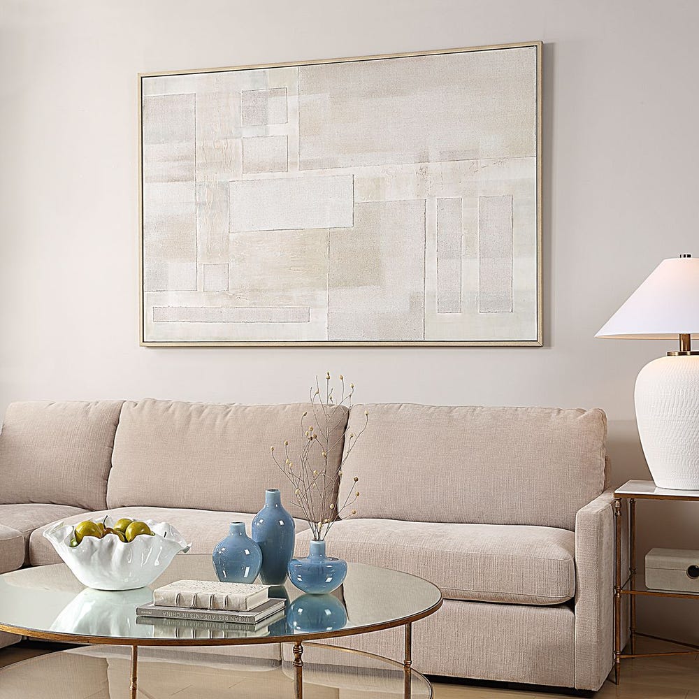 Uttermost Erase Canvas Abstract Art