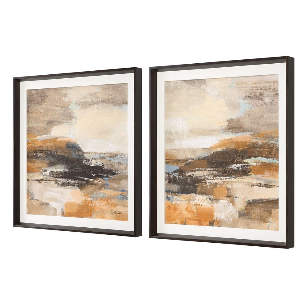 Uttermost Cinnamon Shore Framed Prints - Set of 2