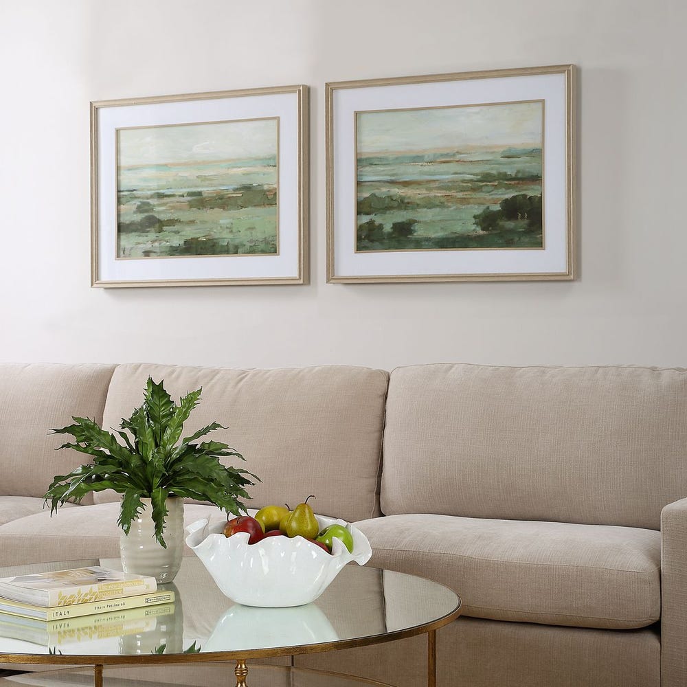 Uttermost Warm Valley Framed Prints - Set of 2