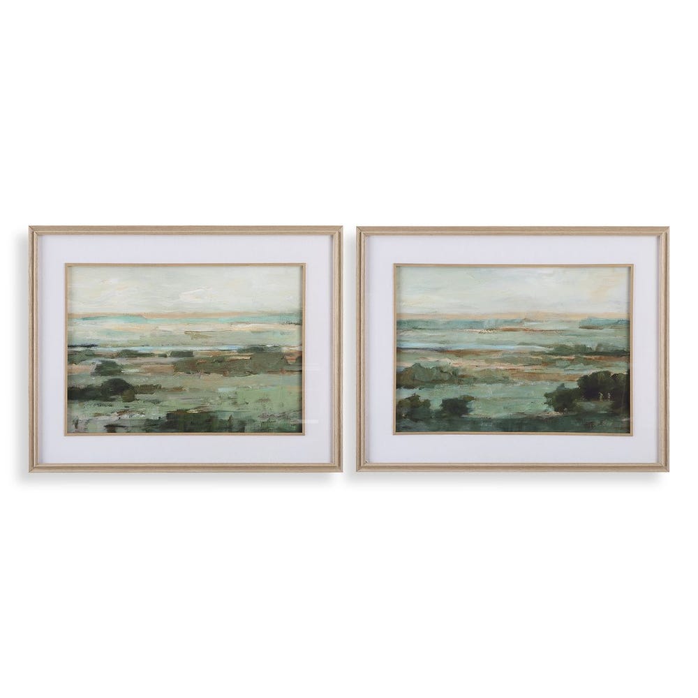 Uttermost Warm Valley Framed Prints - Set of 2