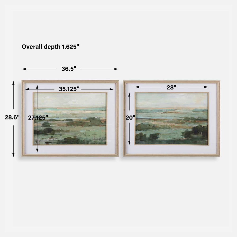 Uttermost Warm Valley Framed Prints - Set of 2