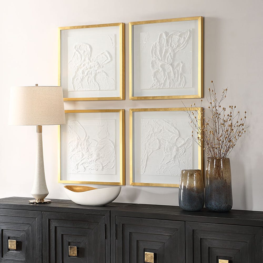 Uttermost Fourfold Framed Prints - Set of 4