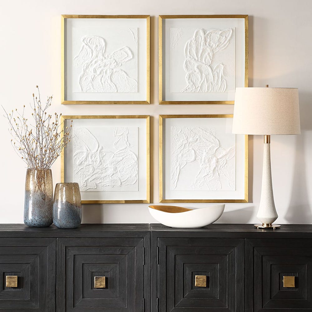 Uttermost Fourfold Framed Prints - Set of 4