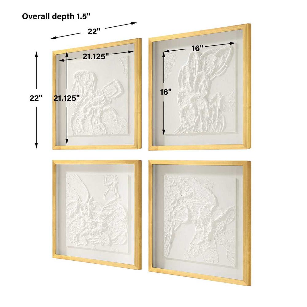 Uttermost Fourfold Framed Prints - Set of 4