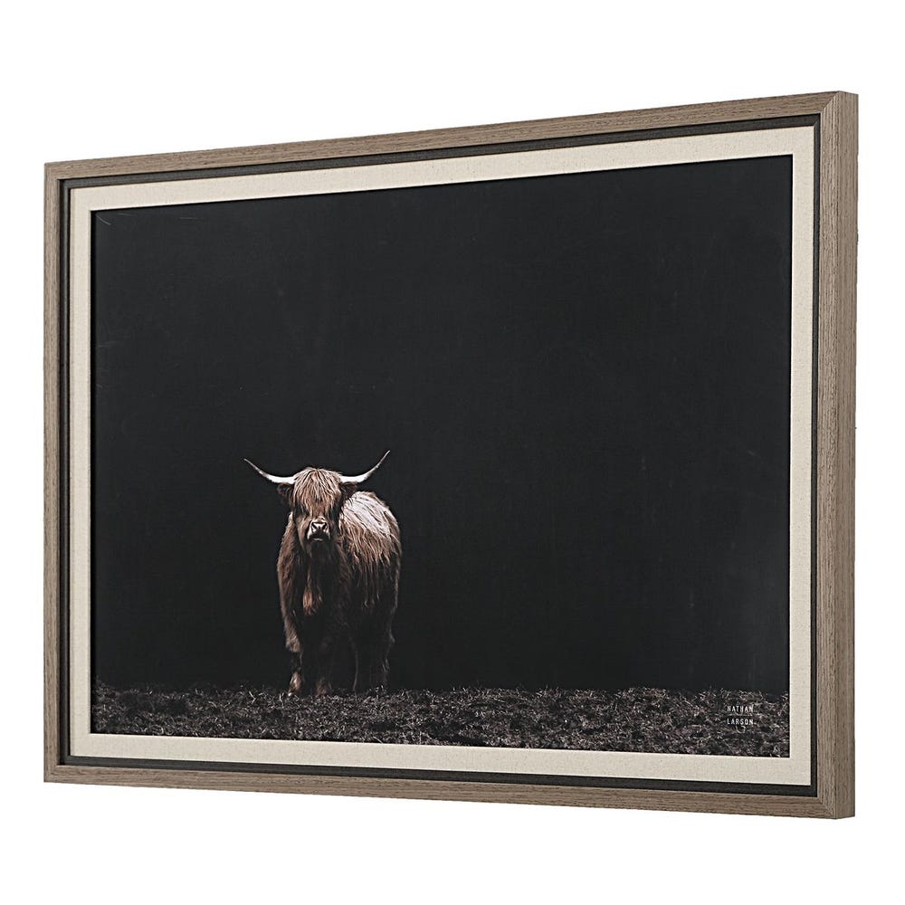 Uttermost King of The Hill Framed Bovine Print