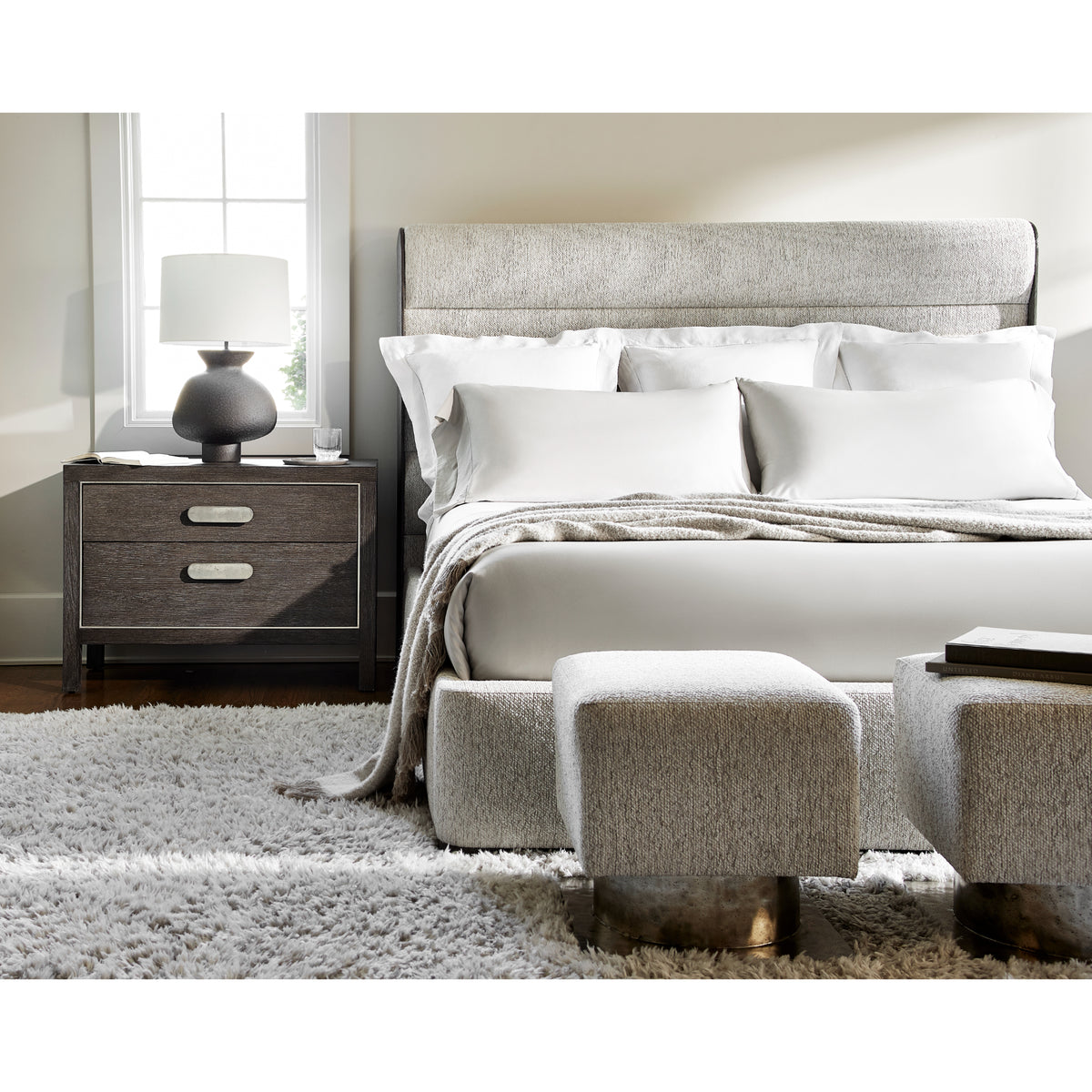 Prado Nightstand in Porcini Finish by Bernhardt