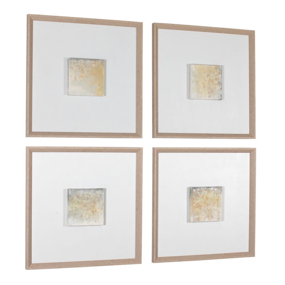 Uttermost Now & Then Abstract Art - Set of 4
