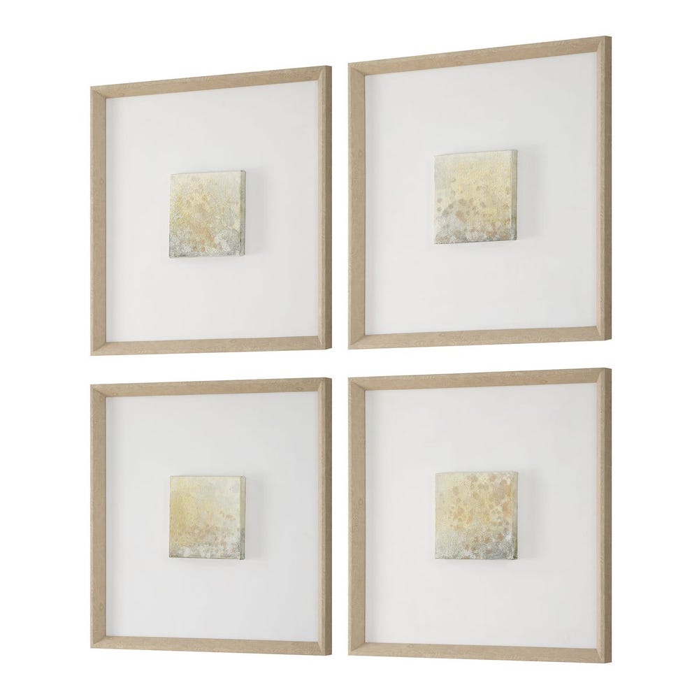 Uttermost Now & Then Abstract Art - Set of 4